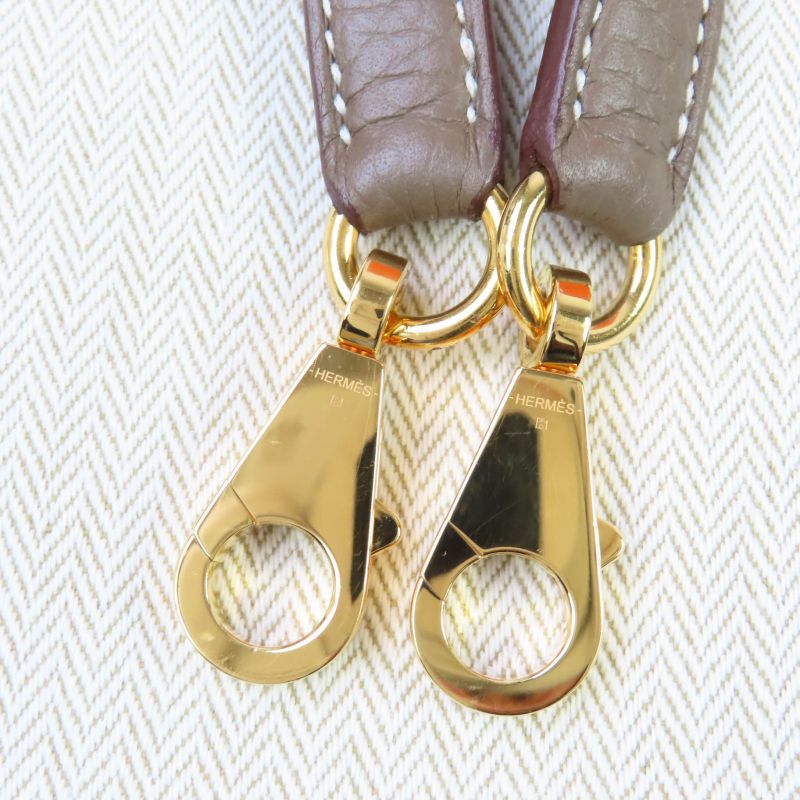 Hermes Bolide 31 Taurillon Clemence Etoupe Gold Hardware Handbag Engraved U