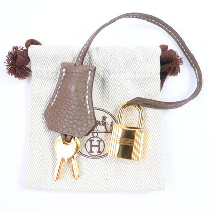 Hermes Bolide 31 Taurillon Clemence Etoupe Gold Hardware Handbag Engraved U