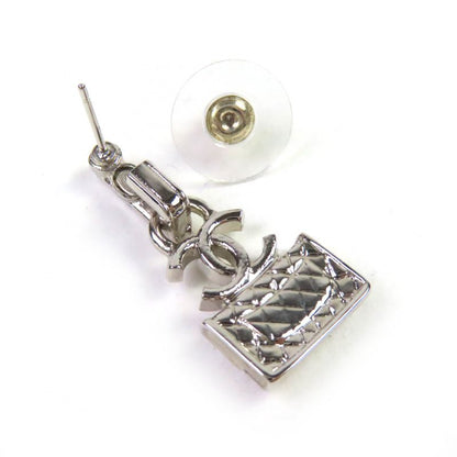 CHANEL Abb537 A23N Coco Mark Matelasse Bag Rhinestone Earrings For Both Ears