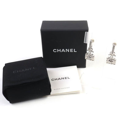 CHANEL Abb537 A23N Coco Mark Matelasse Bag Rhinestone Earrings For Both Ears