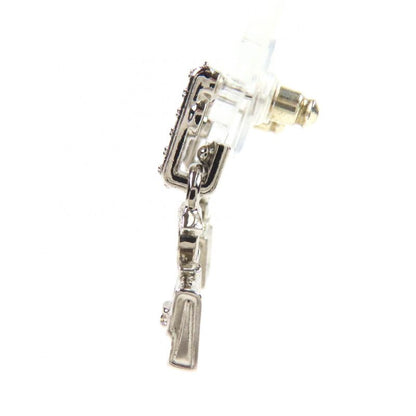 CHANEL Abb537 A23N Coco Mark Matelasse Bag Rhinestone Earrings For Both Ears