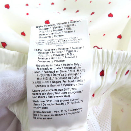Fendi 2021 Fab259 Logo Heart Total Pattern Swim Pants Shorts Ivory Red S Made
