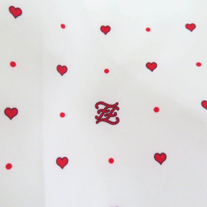 Fendi 2021 Fab259 Logo Heart Total Pattern Swim Pants Shorts Ivory Red S Made