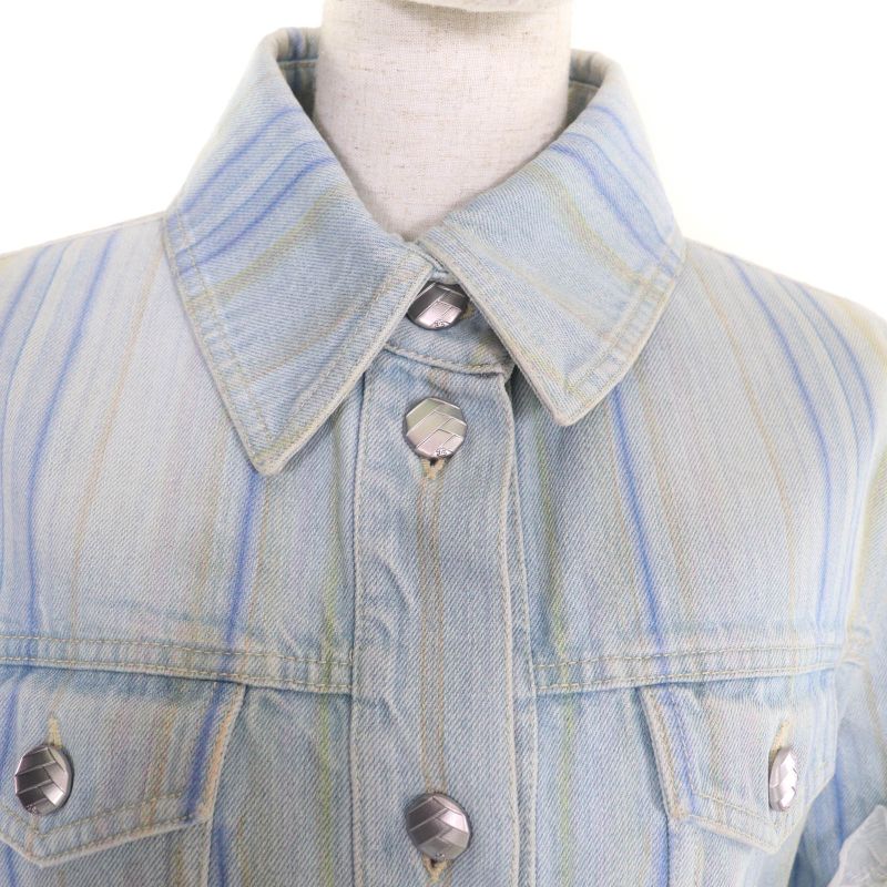 CHANEL 18S P58708 100% Cotton Coco Button Flower Lace Decoration Washed Cut Off