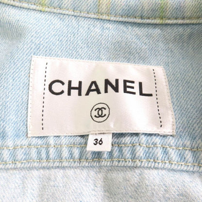 CHANEL 18S P58708 100% Cotton Coco Button Flower Lace Decoration Washed Cut Off