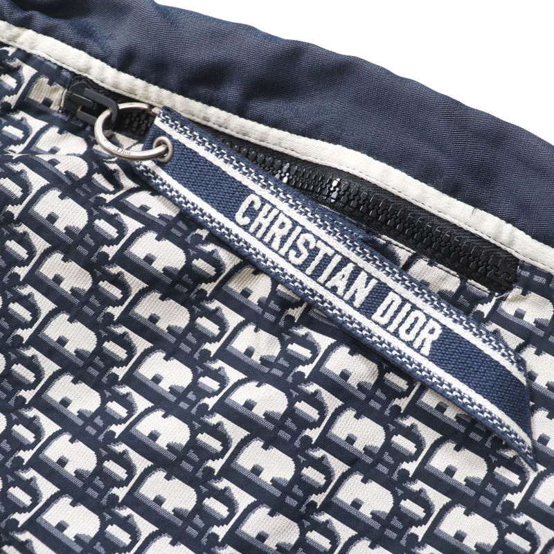 Christian DIOR 127r40a2970 Bee Embroidered Oblique Short Length Hooded Short