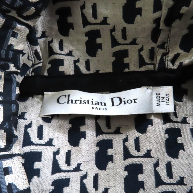 Christian DIOR 127r40a2970 Bee Embroidered Oblique Short Length Hooded Short