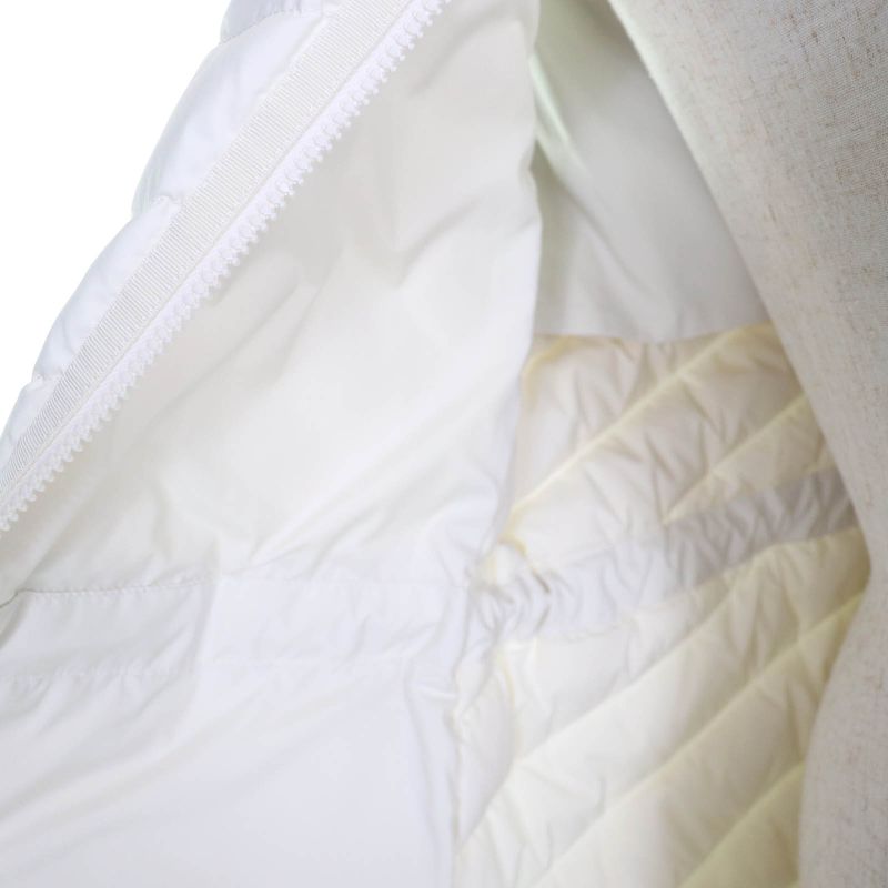 Hermes 24AW 4h0169dr Pocketable Serie Rubber Patched Zip Up Down Vest Blanc 34