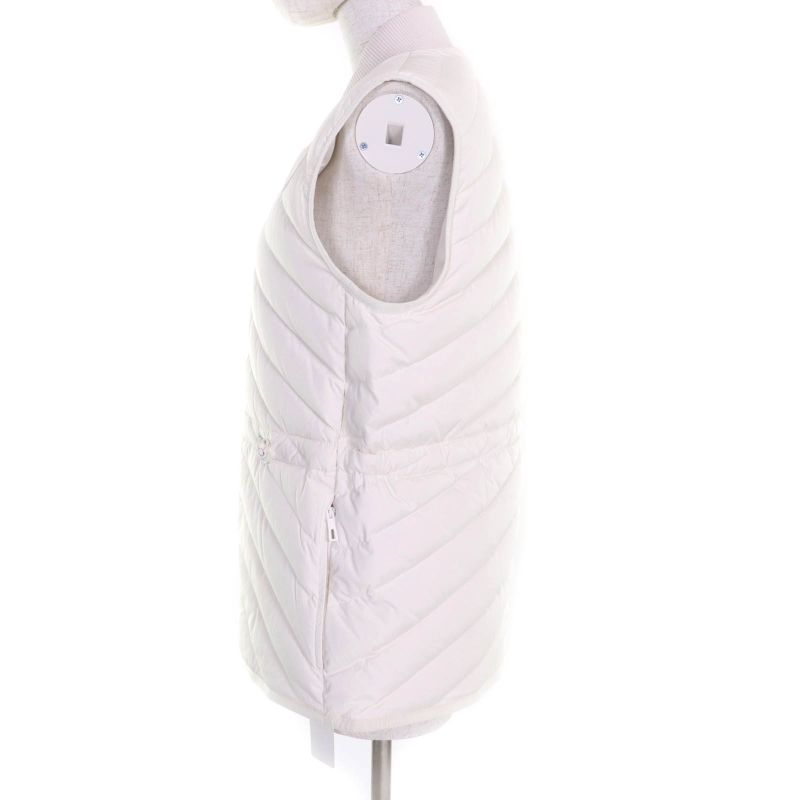 Hermes 24AW 4h0169dr Pocketable Serie Rubber Patched Zip Up Down Vest Blanc 34