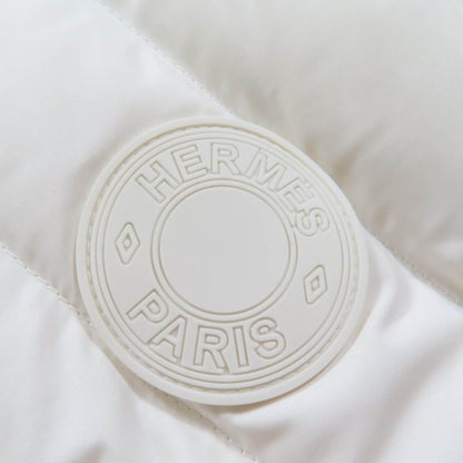 Hermes 24AW 4h0169dr Pocketable Serie Rubber Patched Zip Up Down Vest Blanc 34