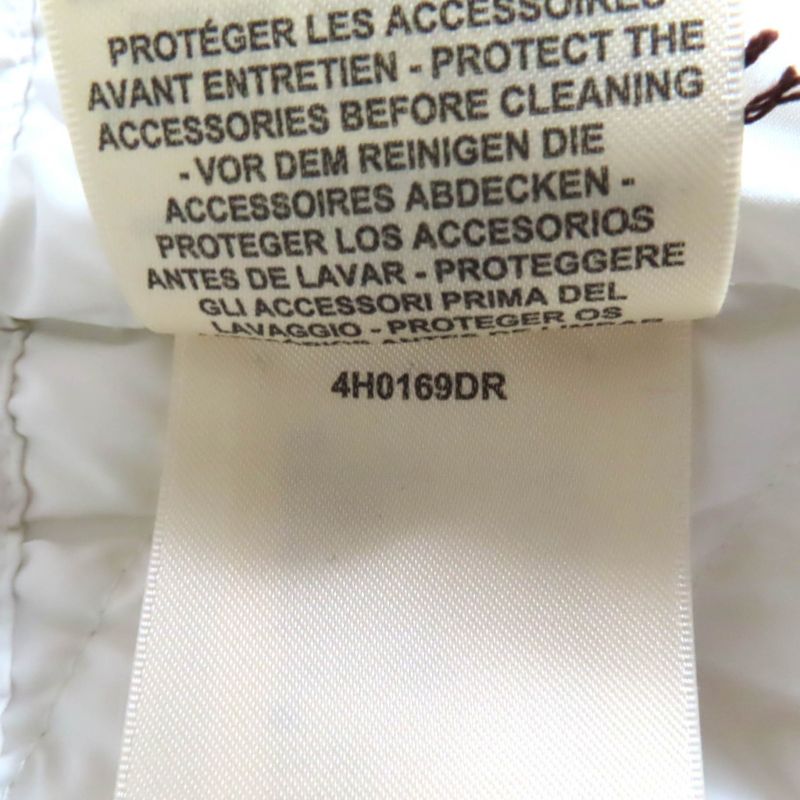 Hermes 24AW 4h0169dr Pocketable Serie Rubber Patched Zip Up Down Vest Blanc 34