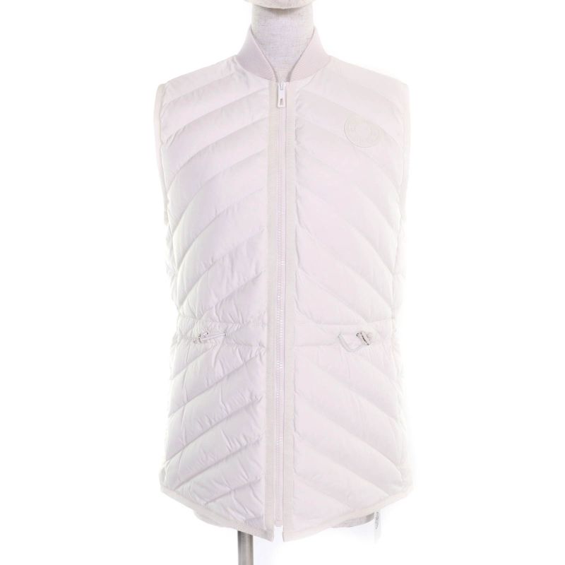 Hermes 24AW 4h0169dr Pocketable Serie Rubber Patched Zip Up Down Vest Blanc 34