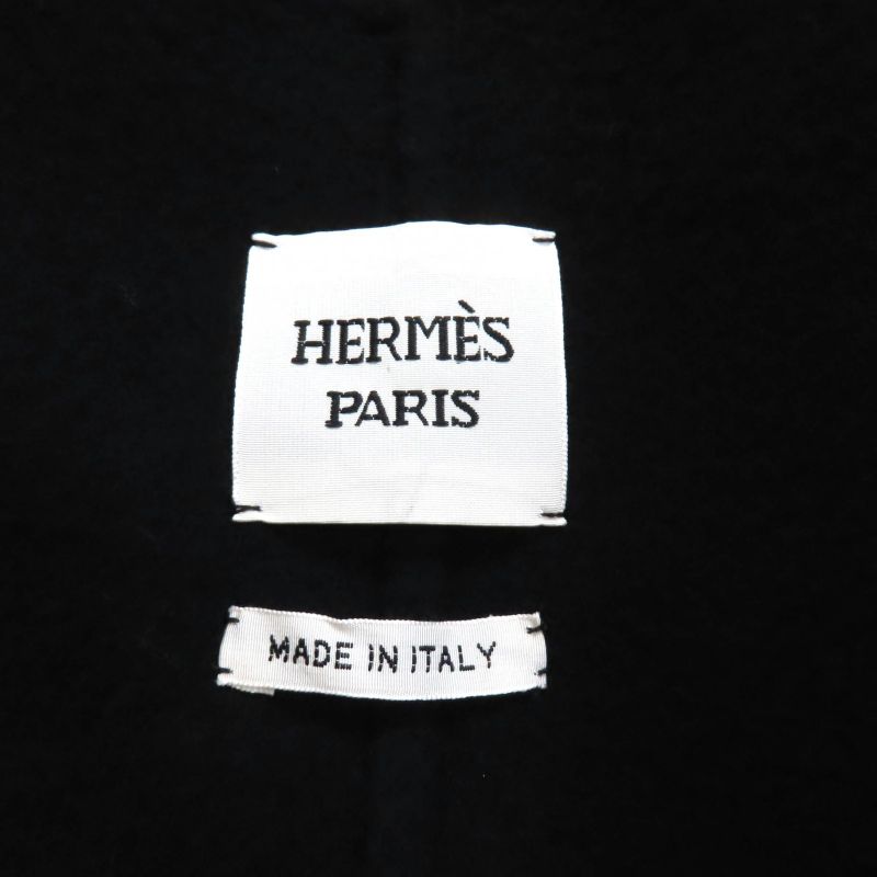 Hermes 24SS 4e0177dc 100% Cashmere With Serie Buttons Belt Wrap Long Gilet Vest