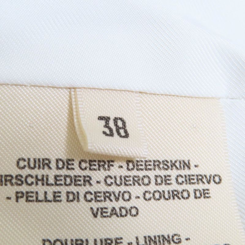 Hermes 2024 H4h1205d2 Deerskin Riding Jacket With Serie Buttons Leather Jacket