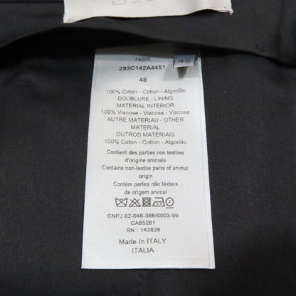 22ss Dior Hem Floral Design Slacks Tapered Pants Rose Hem Floral Design Cotton