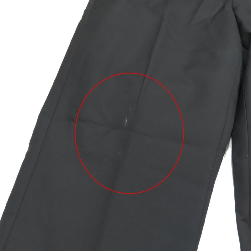 22ss Dior Hem Floral Design Slacks Tapered Pants Rose Hem Floral Design Cotton