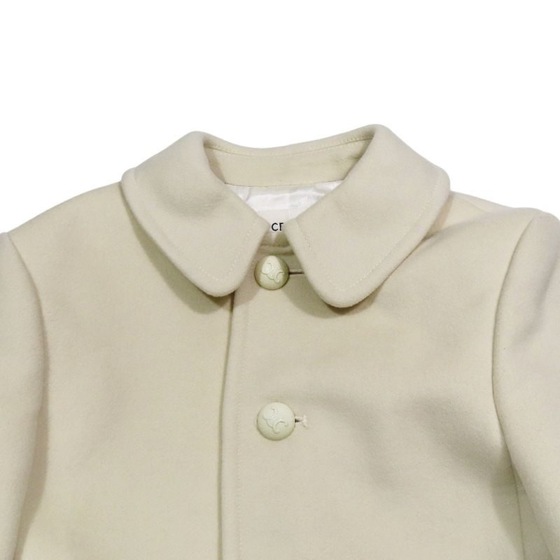 Celine Eddy Period Double Face Cashmere Coat Triomphe Logo Button Macadam