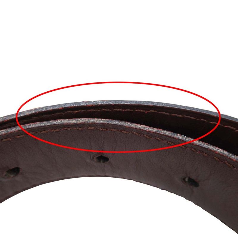 Cartier Must de Cartier Must Line Leather Belt Gold C Buckle Dove Type Bordeaux