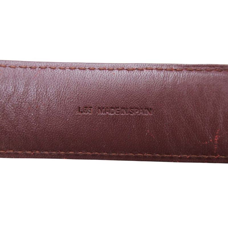 Cartier Must de Cartier Must Line Leather Belt Gold C Buckle Dove Type Bordeaux