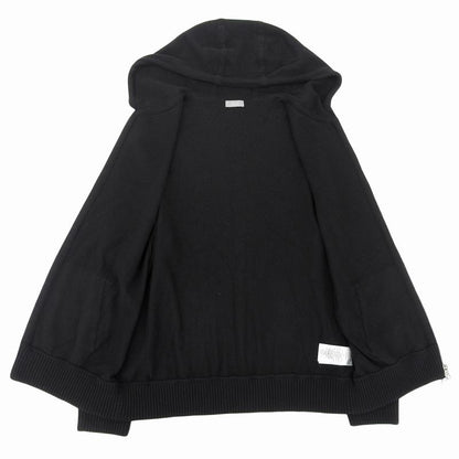 DIOR Homme 113m200at223 100% Cashmere CD Embroidery Knit Hoodie Black XXL Made