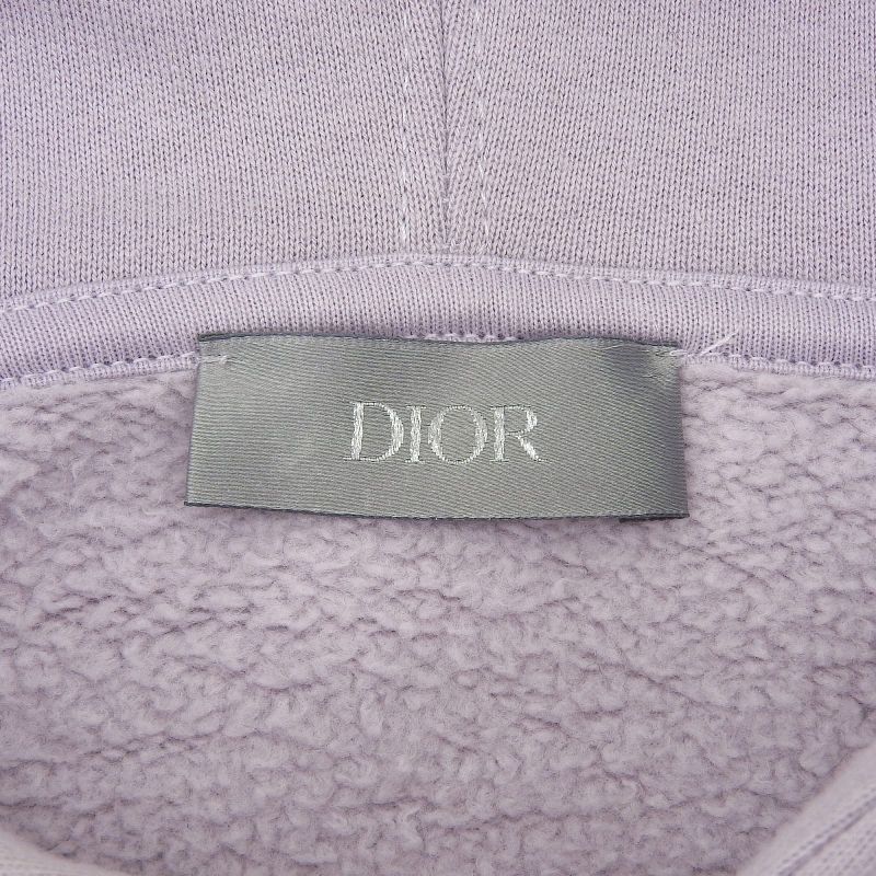 DIOR Homme 23SS 293j698a0531 Atelier Logo Embroidery Pullover Hoodie Purple L