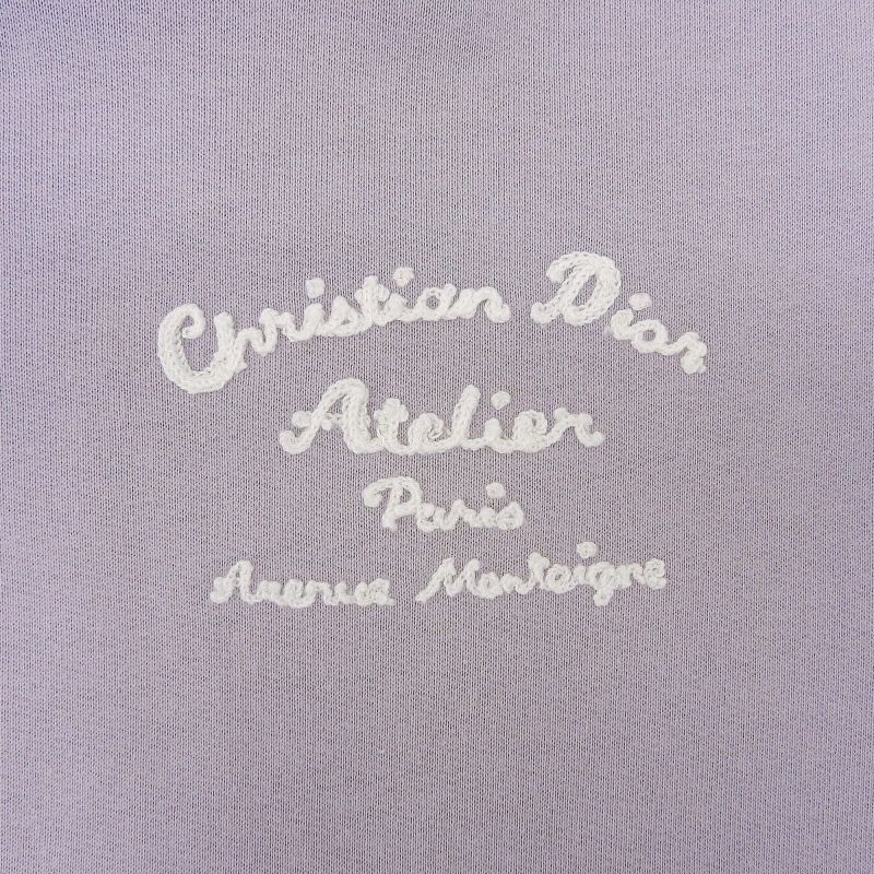 DIOR Homme 23SS 293j698a0531 Atelier Logo Embroidery Pullover Hoodie Purple L