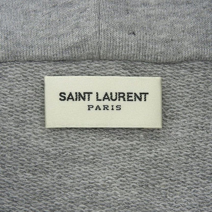 Saint Laurent Paris 464581 Logo Design Pullover Hoodie Gray XS Made In France