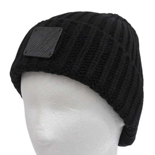 Louis Vuitton 2023 M79370 Beanie Epi Leather Hat With Logo Patch Knit Cap
