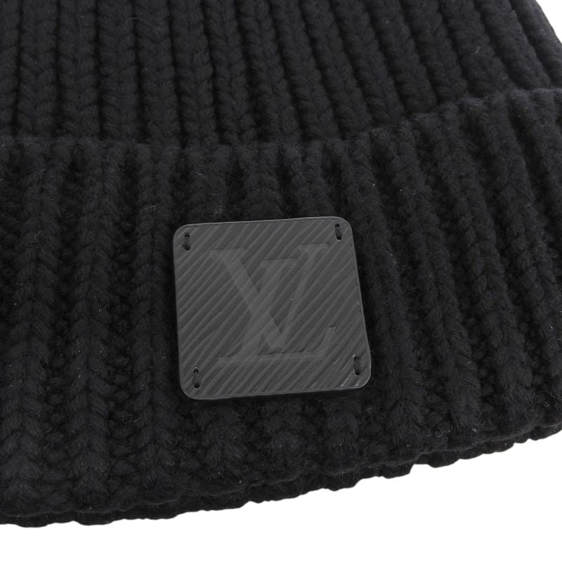 Louis Vuitton 2023 M79370 Beanie Epi Leather Hat With Logo Patch Knit Cap