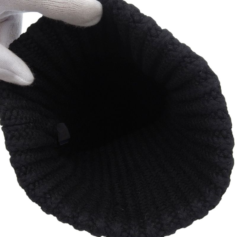 Louis Vuitton 2023 M79370 Beanie Epi Leather Hat With Logo Patch Knit Cap