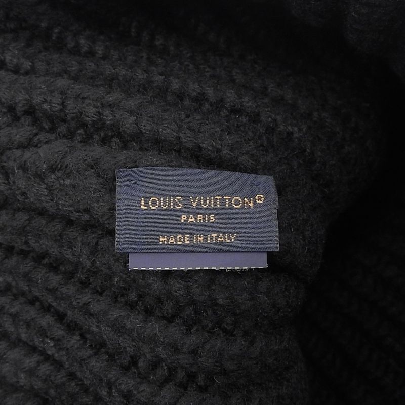 Louis Vuitton 2023 M79370 Beanie Epi Leather Hat With Logo Patch Knit Cap