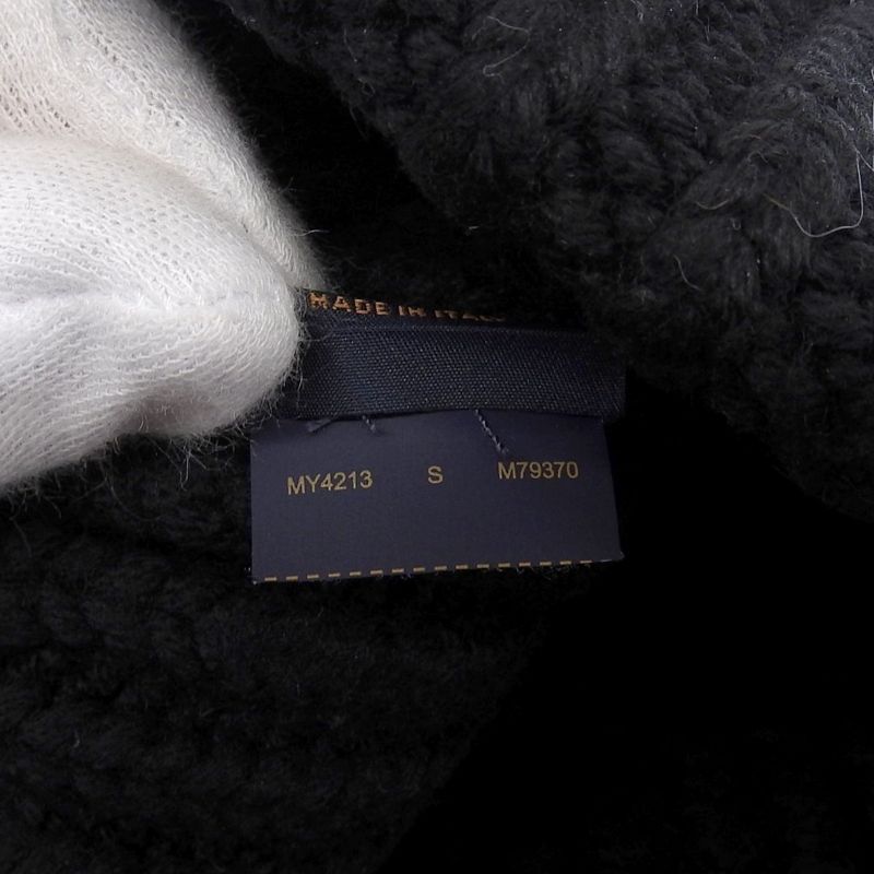 Louis Vuitton 2023 M79370 Beanie Epi Leather Hat With Logo Patch Knit Cap