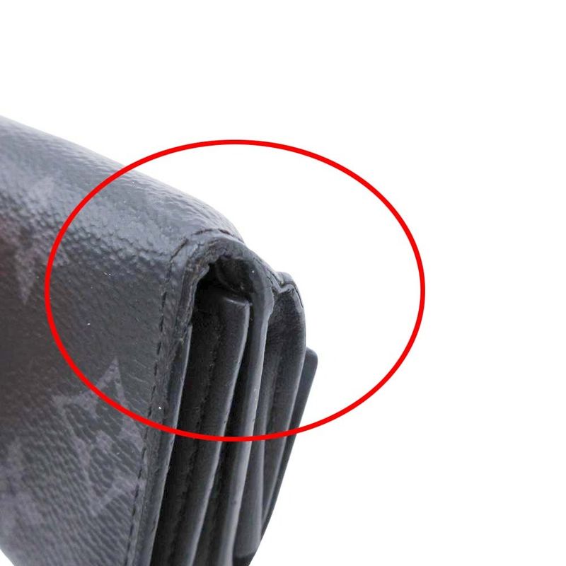 Louis Vuitton Monogram Eclipse Discovery Compact Wallet Trifold Wallet