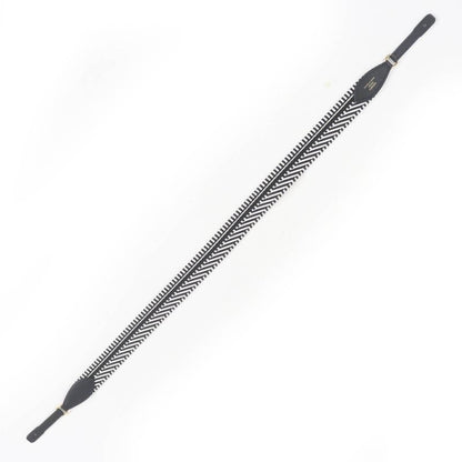 Hermes Bandouliere Sangle Kaval Togo Shoulder Strap Canvas Leather Use Black