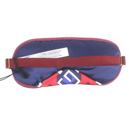 Gucci 662431 100% Silk Geometric G Eye Mask Neck Pillow Slippers Travel Set Red