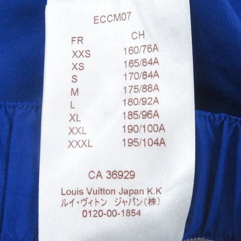 Louis Vuitton LV Logo Embroidery Embroidered Belted Shorts Blue S Made In Italy