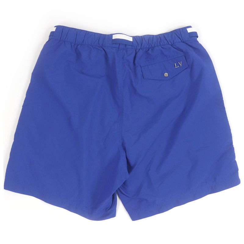 Louis Vuitton LV Logo Embroidery Embroidered Belted Shorts Blue S Made In Italy