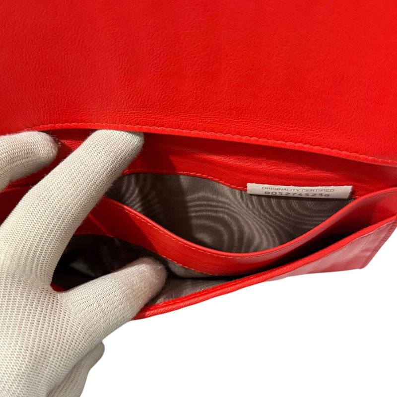 Good Bottega Veneta Intrecciato Leather Fold Long Wallet Long Wallet Red Men's