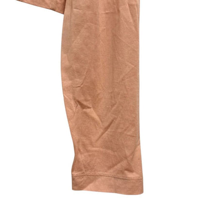 22ss Prada Long Sleeve Triangle Logo Short Length T-Shirt Cut and Sewn S Orange