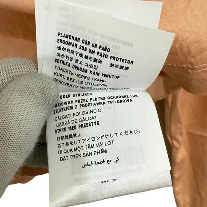 22ss Prada Long Sleeve Triangle Logo Short Length T-Shirt Cut and Sewn S Orange