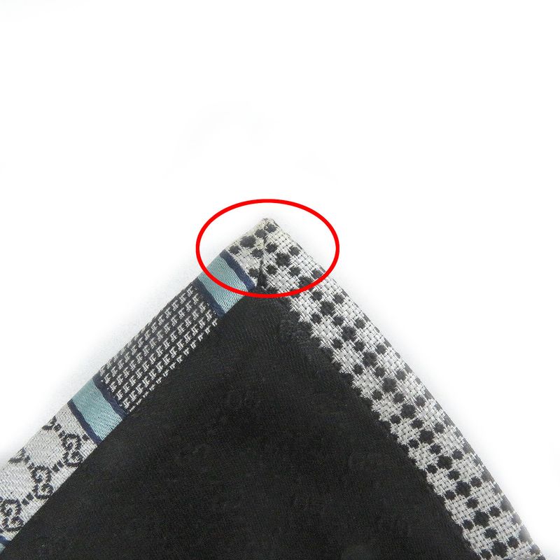 Gucci Silk Cupro Interlocking G Regimental Stripe Tie Black With Box Made In