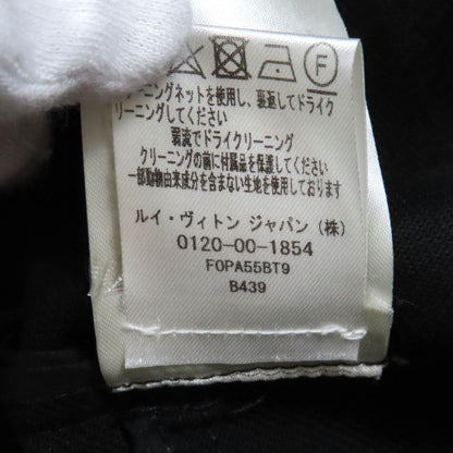 Louis Vuitton 23SS Lamb Leather Piping LV Plate Logo Button Shorts Black 34