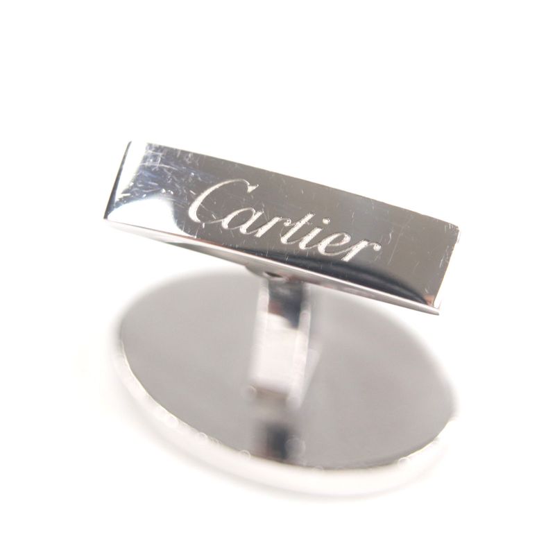  Cartier Happy Birthday 925 Oval Cufflinks Button Cufflinks