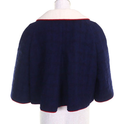 CHANEL P51806 Wool Silk Coco Button Short Length Short Sleeve Wool Tweed Jacket