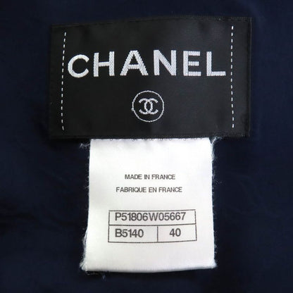 CHANEL P51806 Wool Silk Coco Button Short Length Short Sleeve Wool Tweed Jacket