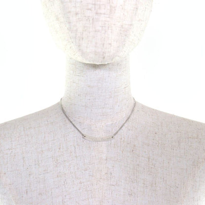 Celine Sv925 Macadam Logo Plate Necklace Pendant Accessory Silver Weight 6.6g