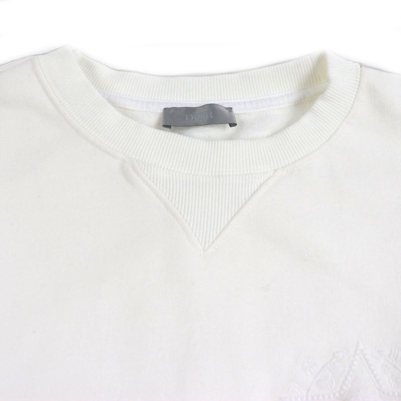  DIOR Homme 243j693b0531 Logo Embroidery Crew Neck Lined Pullover Sweatshirt