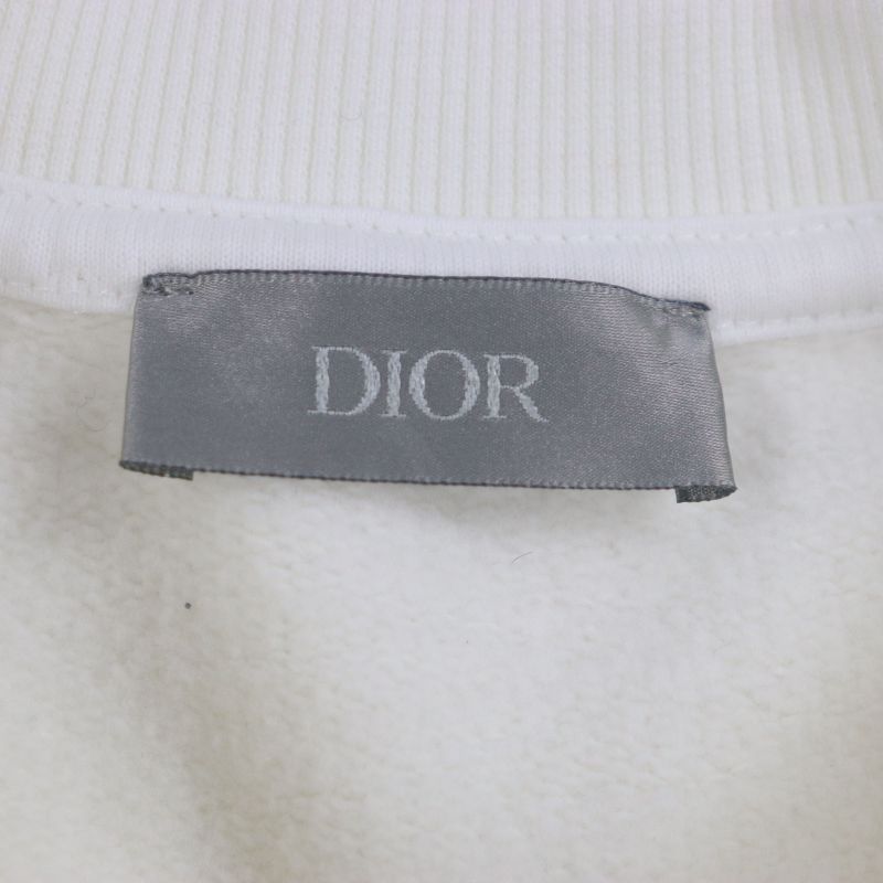  DIOR Homme 243j693b0531 Logo Embroidery Crew Neck Lined Pullover Sweatshirt