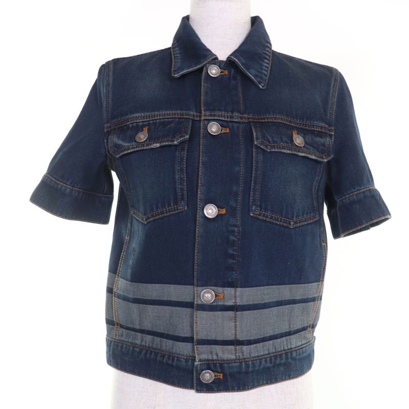 Christian DIOR 322v29a3394 100% Cotton Bee Embroidery Back Logo Short Sleeve