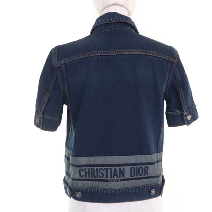 Christian DIOR 322v29a3394 100% Cotton Bee Embroidery Back Logo Short Sleeve